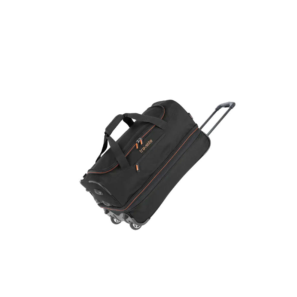 travelite BASICS Rollenreisetasche 55cm Schwarz