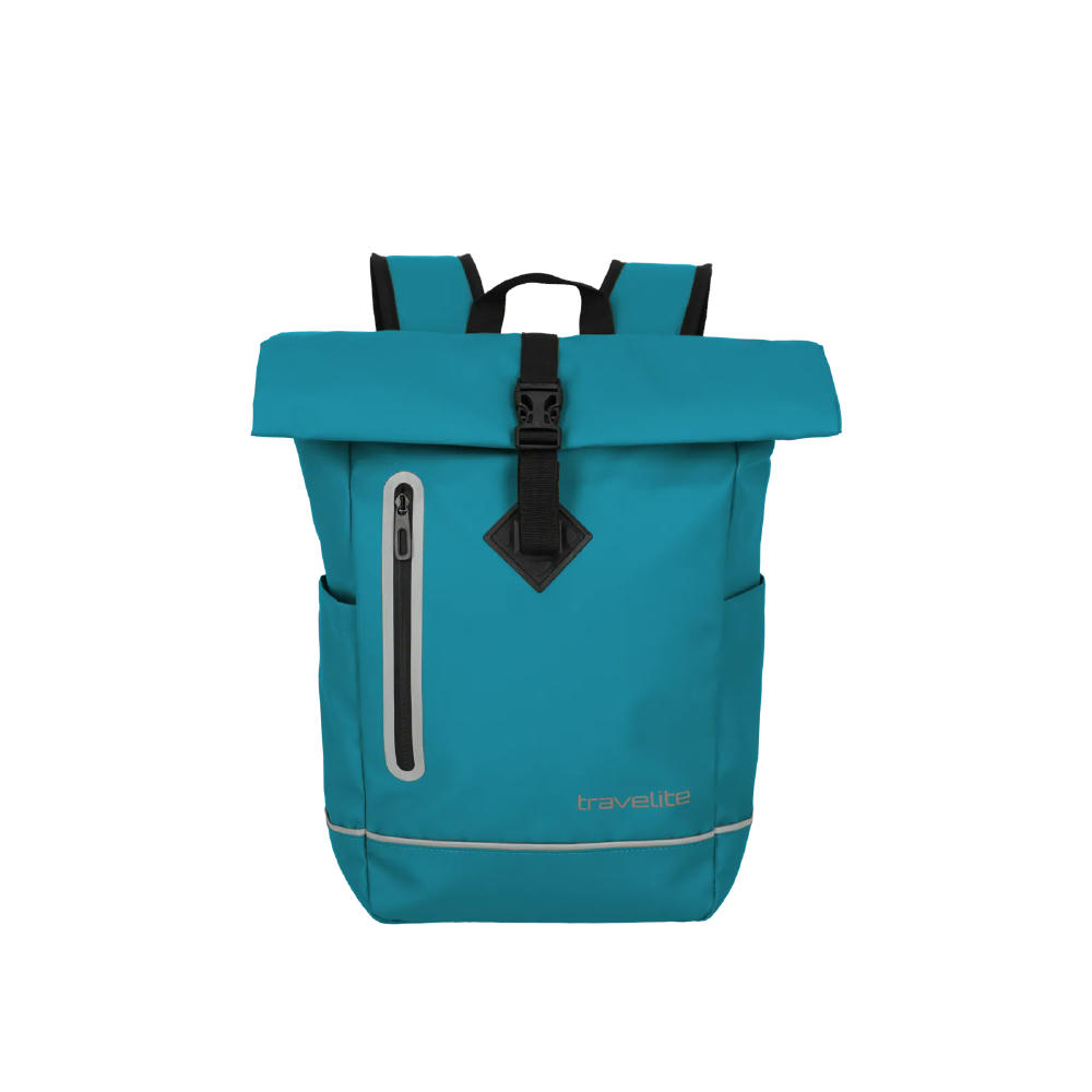 travelite BASICS Roll-Up Backpack Plane Harbor Blue