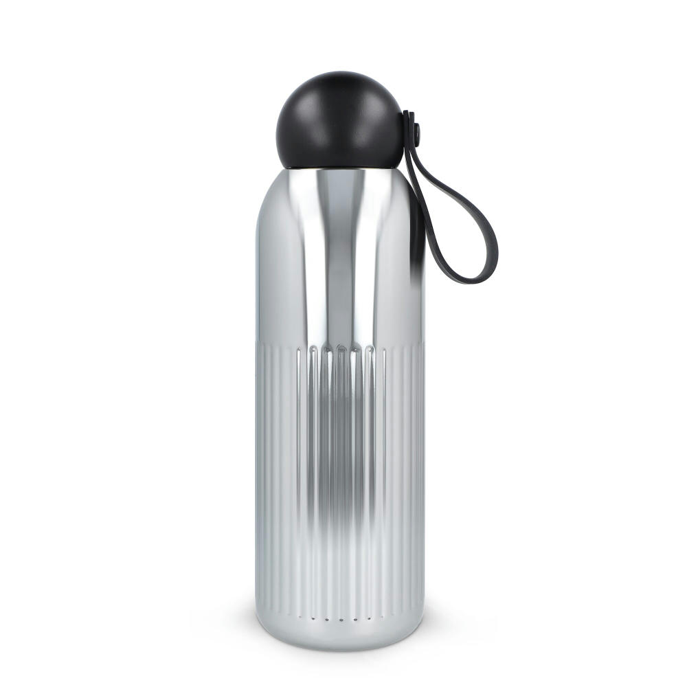 Sagaform Tekla Stahlisolierflasche Chrom (recycelt) 500 ml