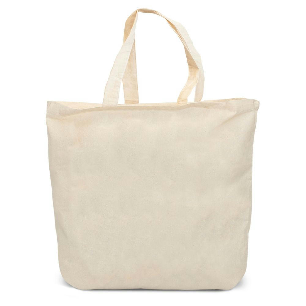 Baumwolltasche mit Bodenfalte und langen Henkeln - CADAQUES