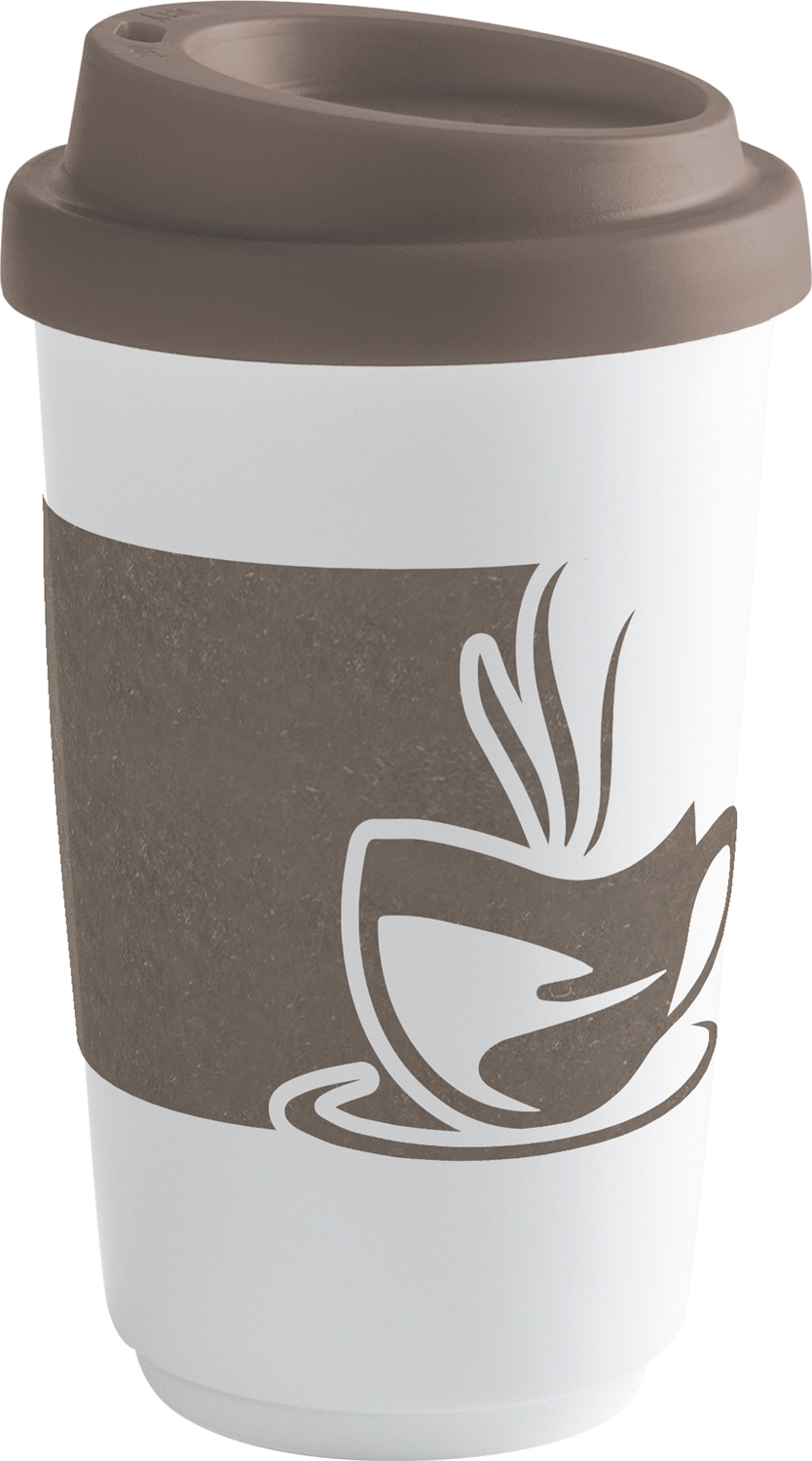 KAHLA To Go-Becher "fillit touch!« mit Banderole und Trinkdeckel 0,4 L