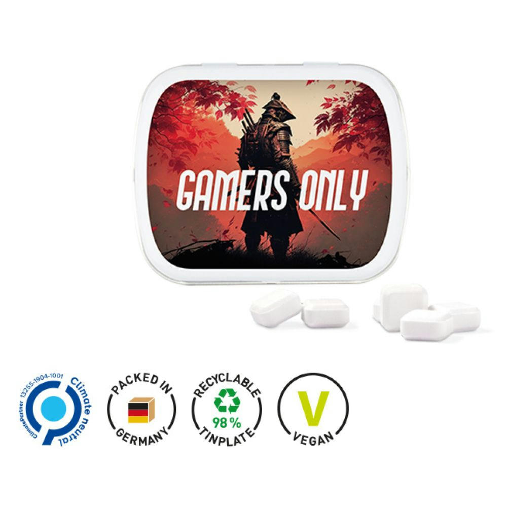 Klappdose aus Metall, verschiedene Füllvarianten