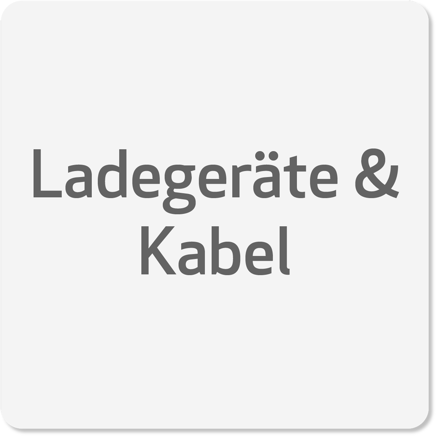 Ladegeräte & Kabel